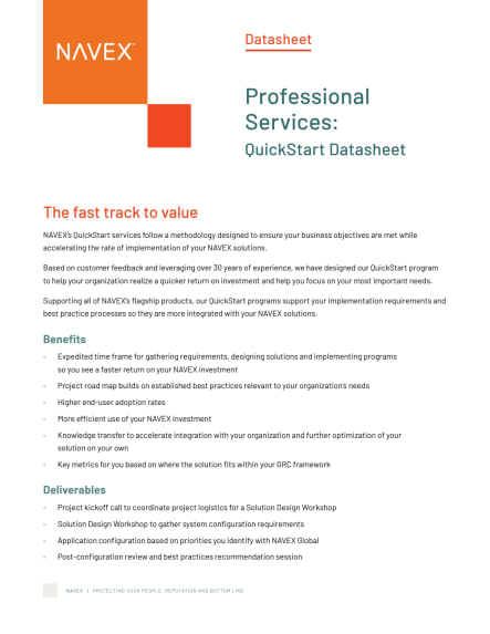 Professional Services QuickStart Services 2022
