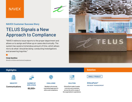 TELUS Signals a New Approach to Compliance