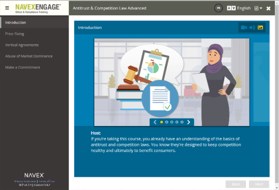 anti-trust competition law advanced training course screenshot