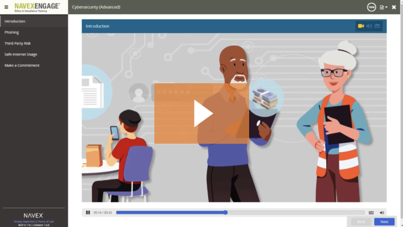 [Check out a demo of our cyber security training](/en-us/products/online-ethics-compliance-training/learning-courses/cyber-security-advanced/)