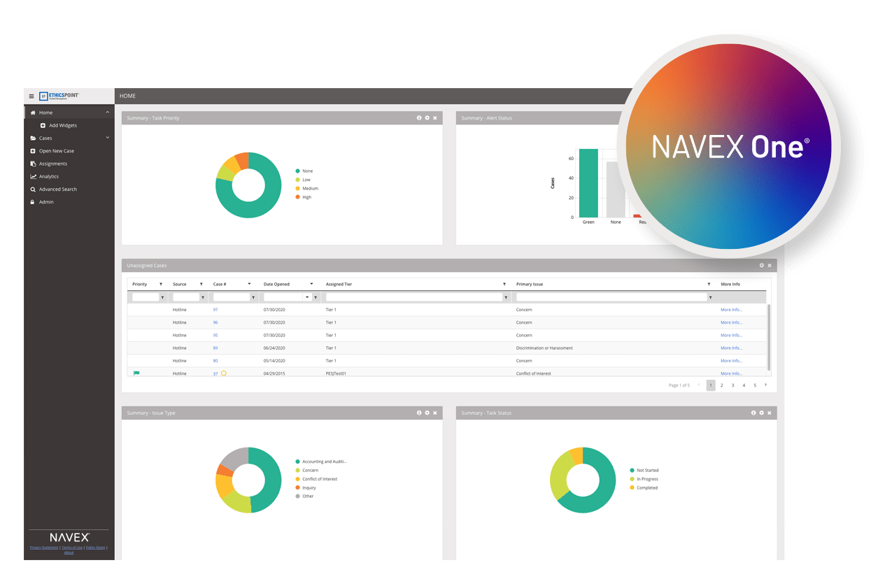 NAVEX One governance risk and compliance platform 